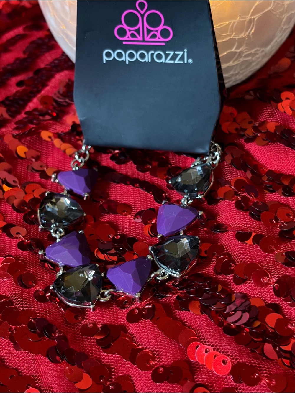 paparazzi Purple and Smoky class bracelet
